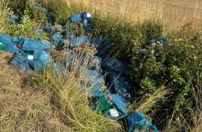 Polizeiinspektion Hildesheim: POL-HI: Unerlaubte Beseitigung teils giftigen Abfalls in der Natur