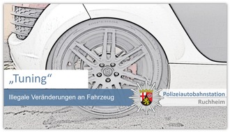 Polizeidirektion Neustadt/Weinstraße: POL-PDNW: Verkehrskontrollen mit der Zielrichtung Tuning auf der B9, A61 im Bereich Kreuz Speyer - Bilanz
