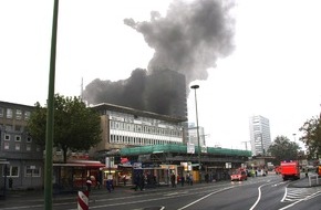 Feuerwehr Essen: FW-E: Feuer im Essener Hauptbahnhof, Zugverkehr vorübergehend eingeschränkt