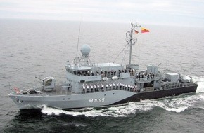 Presse- und Informationszentrum Marine: Minenjagdboot mit Kurs auf Kiel - "Überherrn" zurück vom Einsatz (mit Bild)