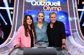 ARD Das Erste: Sven Martinek und Simone Thomalla bei Esther Sedlaczek / "Quizduell-Olymp" am Freitag, 26. Mai, 18:50 Uhr im Ersten