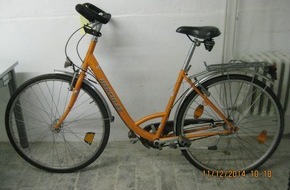 Polizeidirektion Bad Segeberg: POL-SE: Neustadt   /  Fundfahrrad aus Segeberg