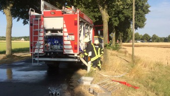 Freiwillige Feuerwehr der Stadt Goch: FF Goch: Flächenbrand in Kessel