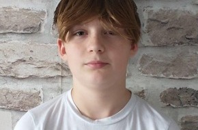 Polizeipräsidium Mittelhessen - Führungs- und Lagedienst: POL-GI: Wetteraukreis: Vermisster 12-Jähriger - jetzt mit Bild