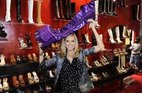 ProSieben: In High Heels auf die Zielgerade - Beim Werbespot-Dreh für Schuhe zeigen Heidi Klums Mädchen, ob sie die Besten der Besten sind (mit Bild)
