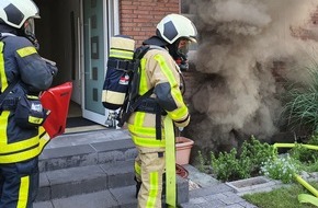 Feuerwehr Dorsten: FW-Dorsten: +++ Kellerbrand mit Menschenrettung +++