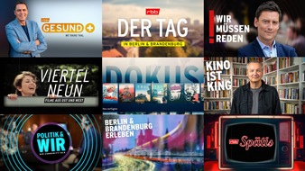 rbb - Rundfunk Berlin-Brandenburg: rbb Fernsehen setzt ab 2024 noch stärker auf Dialog, Regionalität und Digitales