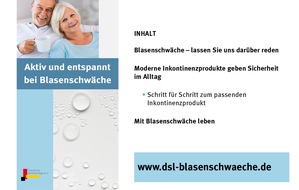 DSL e.V. Deutsche Seniorenliga: Tabuthema Inkontinenz