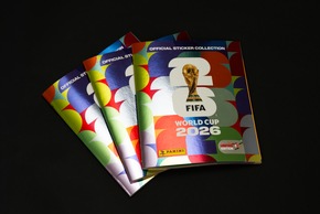 Panini pr&auml;sentiert die offizielle FIFA Fussball-Weltmeisterschaft 2026(TM) Stickerkollektion. It all starts with Panini.