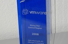GIA Informatik AG: VMware überreicht den "Rising Star AWARD" an GIA Informatik AG