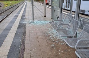 Bundespolizeiinspektion Kaiserslautern: BPOL-KL: Zeugenaufruf - Sachbeschädigungen am Bahnhof Freinsheim