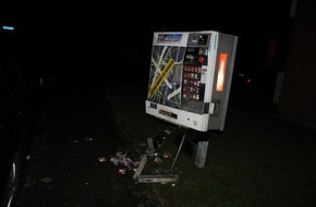 Kreispolizeibehörde Kleve: POL-KLE: Weeze- Sprengung eines Automaten / Unbekannte sprengen Zigarettenautomaten