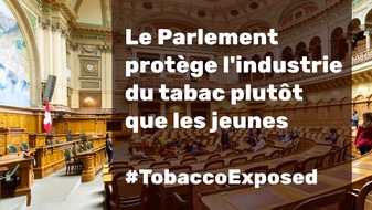 Sucht Schweiz / Addiction Suisse / Dipendenze Svizzera: Journée mondiale sans tabac du 31 mai: l'ingérence de l'industrie du tabac met en péril la protection de la jeunesse