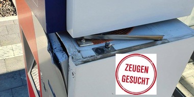 Bundespolizeiinspektion Hannover: BPOL-H: Versuchter Fahrausweisautomatenaufbruch: Zeugen gesucht