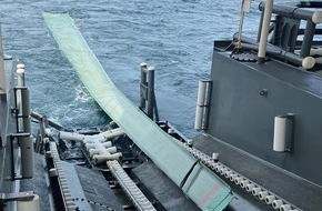 Bundespolizeiinspektion See Cuxhaven: BPOL-CUX: Fl&uuml;gel einer Windkraftanlage aus der Nordsee geborgen