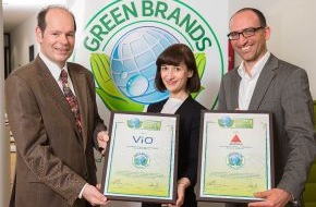 GREEN BRANDS Organisation: ViO und Apollinaris als GREEN BRANDS Germany ausgezeichnet (BILD)