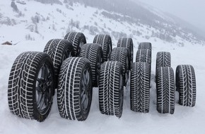 Touring Club Schweiz/Suisse/Svizzero - TCS: Test des pneus d'hiver 2025 : plus de 30% sont déconseillés par le TCS
