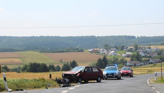 Polizeidirektion Montabaur: POL-PDMT: Verkehrsunfall mit schwerverletzten Rollerfahrer