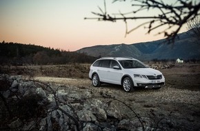 Skoda Auto Deutschland GmbH: Bereit fürs Abenteuer: Neuer SKODA OCTAVIA COMBI SCOUT ab 31.110 Euro bestellbar (FOTO)