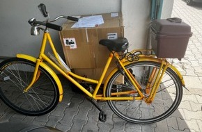 Polizeipräsidium Südhessen: POL-DA: Bürstadt: Fahrrad sichergestellt-Eigentümer gesucht