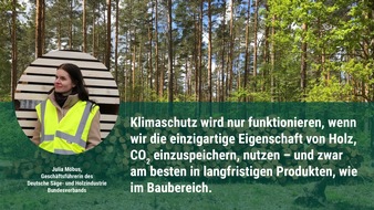 Deutsche Säge- und Holzindustrie Bundesverband e. V. (DeSH): Waldumbau und Holzverwendung müssen Hand in Hand gehen