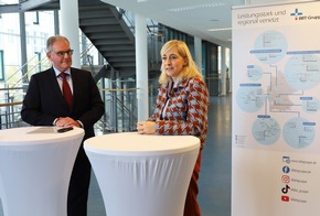 Bundesgesundheitsministerin Nina Warken besucht BBT-Gruppe
