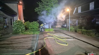 Freiwillige Feuerwehr der Gemeinde Sonsbeck: FW Sonsbeck: PKW-Brand in Labbeck