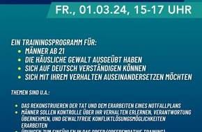 Polizeipräsidium Mittelhessen - Pressestelle Lahn - Dill: POL-LDK: Partnerschaftlich leben ohne Gewalt - Beratungsstelle "pro familia" stellt Trainingsprogramm im Haus der Prävention in Wetzlar vor