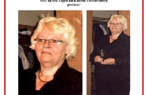 Polizei Düsseldorf: POL-D: Düsseldorf - 59-jährige Frau aus Kaarst verschwunden - Polizei und Staatsanwaltschaft suchen nun mit Plakat nach der Vermissten