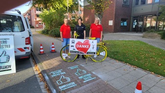 Polizeiinspektion Cuxhaven: POL-CUX: Radverkehrskampagne - "Rücksicht gibt uns allen Raum" startet in Cuxhaven (Lichtbild in der Anlage)