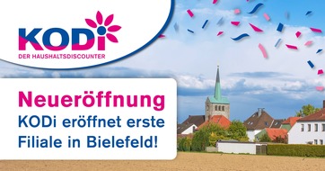 KODi Diskontläden GmbH: Große Neueröffnung: KODi eröffnet erste Filiale in Bielefeld!