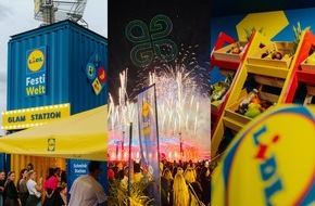 Lidl: GL&Uuml;CKSGEF&Uuml;HLE Festival: Lidl liefert vielf&auml;ltiges Programm am Hockenheimring / "Lidl FestiWelt", Aftershowpartys, Bollerwagen-Service - Lidl macht den Festivalbesuch einzigartig und bequem