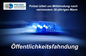 Kreispolizeibehörde Rhein-Kreis Neuss: POL-NE: Polizei bittet um Mitfahndung nach vermisstem 38-jährigen Mann