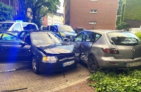 Polizei Gelsenkirchen: POL-GE: Flucht von berauschter Autofahrerin endet mit Verkehrsunfall