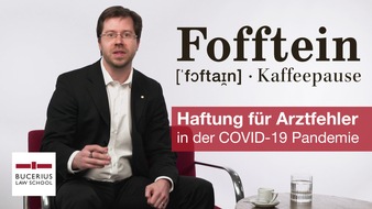 Bucerius Law School: PM: Start der neuen hochschuleigenen Videoreihe "Fofftein" zu aktuellen juristischen Fragestellungen für die interessierte Öffentlichkeit