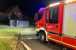 Freiwillige Feuerwehr der Gemeinde Sonsbeck: FW Sonsbeck: Verkehrsunfall mit drei Verletzten