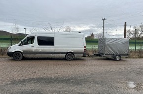 Polizei Eschwege: POL-ESW: Regionaler Verkehrsdienst kontrolliert Klein-Lkw mit Anhänger; Weiterfahrt untersagt wegen 60 % Überladung