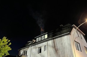 Feuerwehr Plettenberg: FW-PL: Kaminbrand am Dingeringhauser Weg