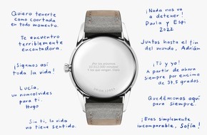 NOMOS Glash&uuml;tte: San Valent&iacute;n: Relojes con cartas de amor