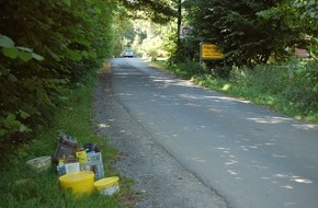 Polizeiinspektion Nienburg / Schaumburg: POL-STH: Gefährlicher Abfall unerlaubt entsorgt