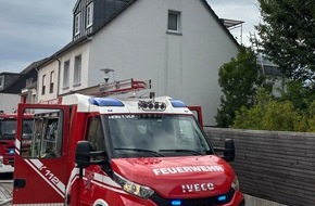 Freiwillige Feuerwehr Bad Honnef: FW Bad Honnef: Brand auf Balkon - Feuerwehr verhindert Übergreifen der Flammen