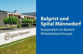 Universitätsklinik Balgrist: MEDIENMITTEILUNG - Kooperation: Universitätsklinik Balgrist und Spital Männedorf