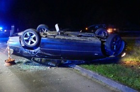 Kreispolizeibehörde Oberbergischer Kreis: POL-GM: Vier Leichtverletzte bei Unfall mit Überschlag