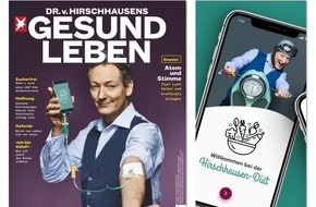 DR. v. HIRSCHHAUSENS STERN GESUND LEBEN: Die "Hirschhausen-Diät" jetzt als App: Dr. Eckart von Hirschhausen wird zum persönlichen Coach