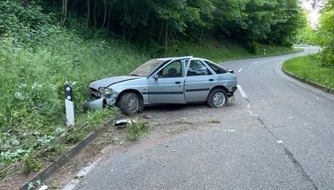 Polizeidirektion Landau: POL-PDLD: Weyher - Schwerer Verkehrsunfall wegen Wildwechsel