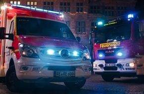 Feuerwehr Recklinghausen: FW-RE: Weihnachtsbilanz 2021 der Feuerwehr Recklinghausen: Feuerwehr sechs-mal zu kleineren Einsatz unterwegs, Rettungsdienst arbeitet 164 Einsätze ab.