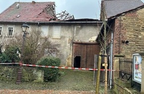 Polizeiinspektion Rockenhausen: POL-PIROK: Dacheinsturz einer Scheune