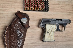 Bundespolizeiinspektion Ludwigsdorf: BPOLI LUD: Mit einer Pistole im Koffer in die Kontrollstelle
