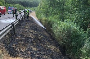 Polizeidirektion Wittlich: POL-PDWIL: Flächenbrand an der Bundesstraße 51, Rommersheim