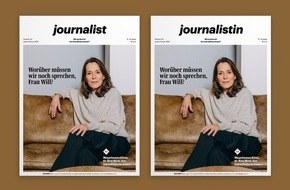 journalist - Magazin für Journalist*innen: Anne Will im journalist-Interview: "Ich wollte, dass mir kein einziger Satz missrät"
